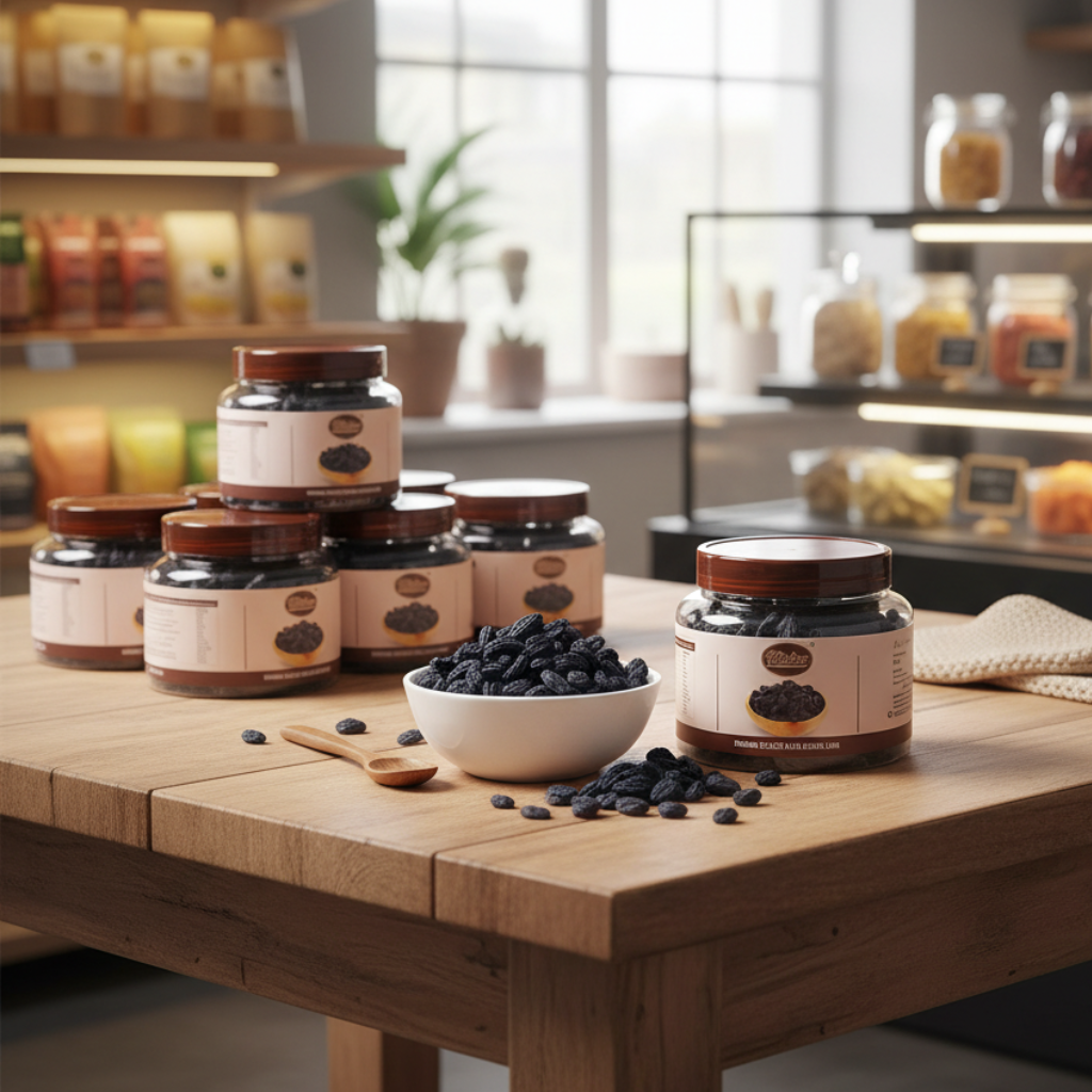 Premium Seedless Black Raisins Long - Image 3