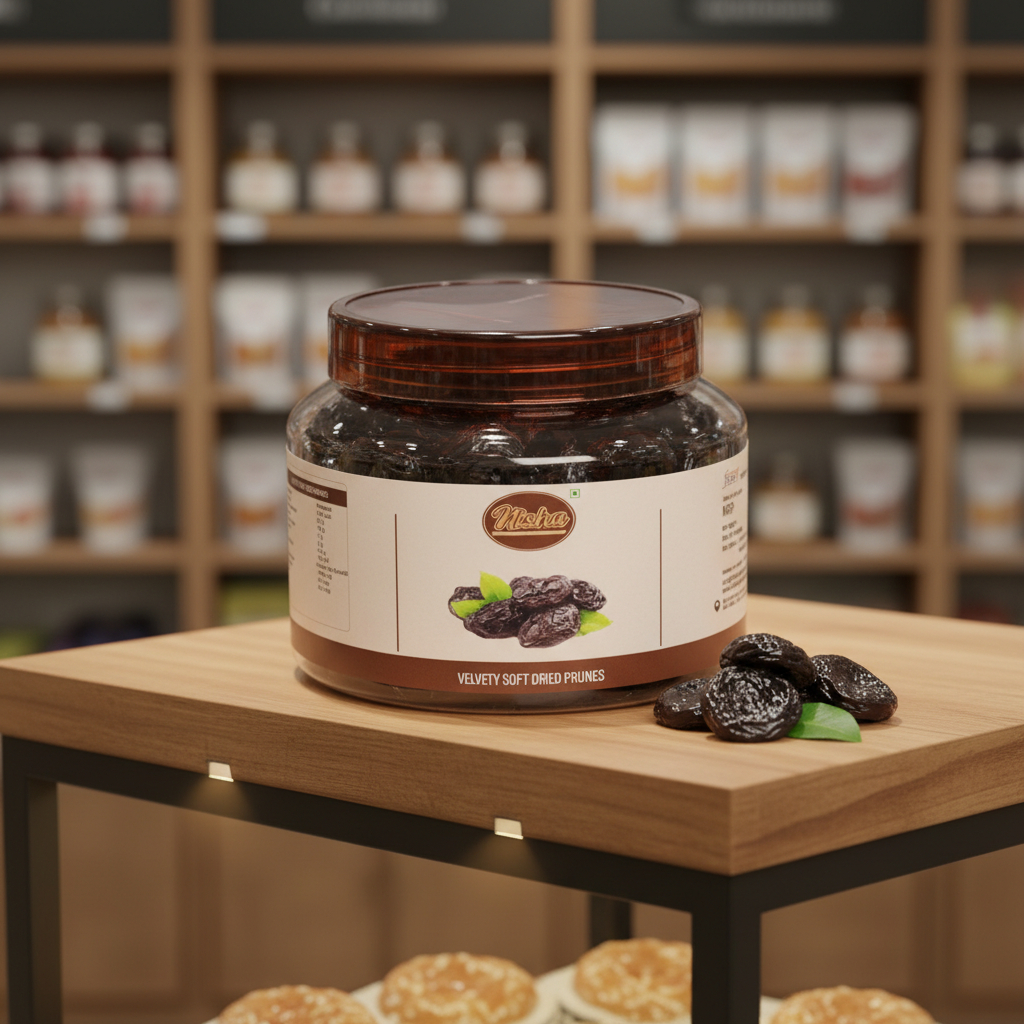 Velvety Soft Dried Prunes