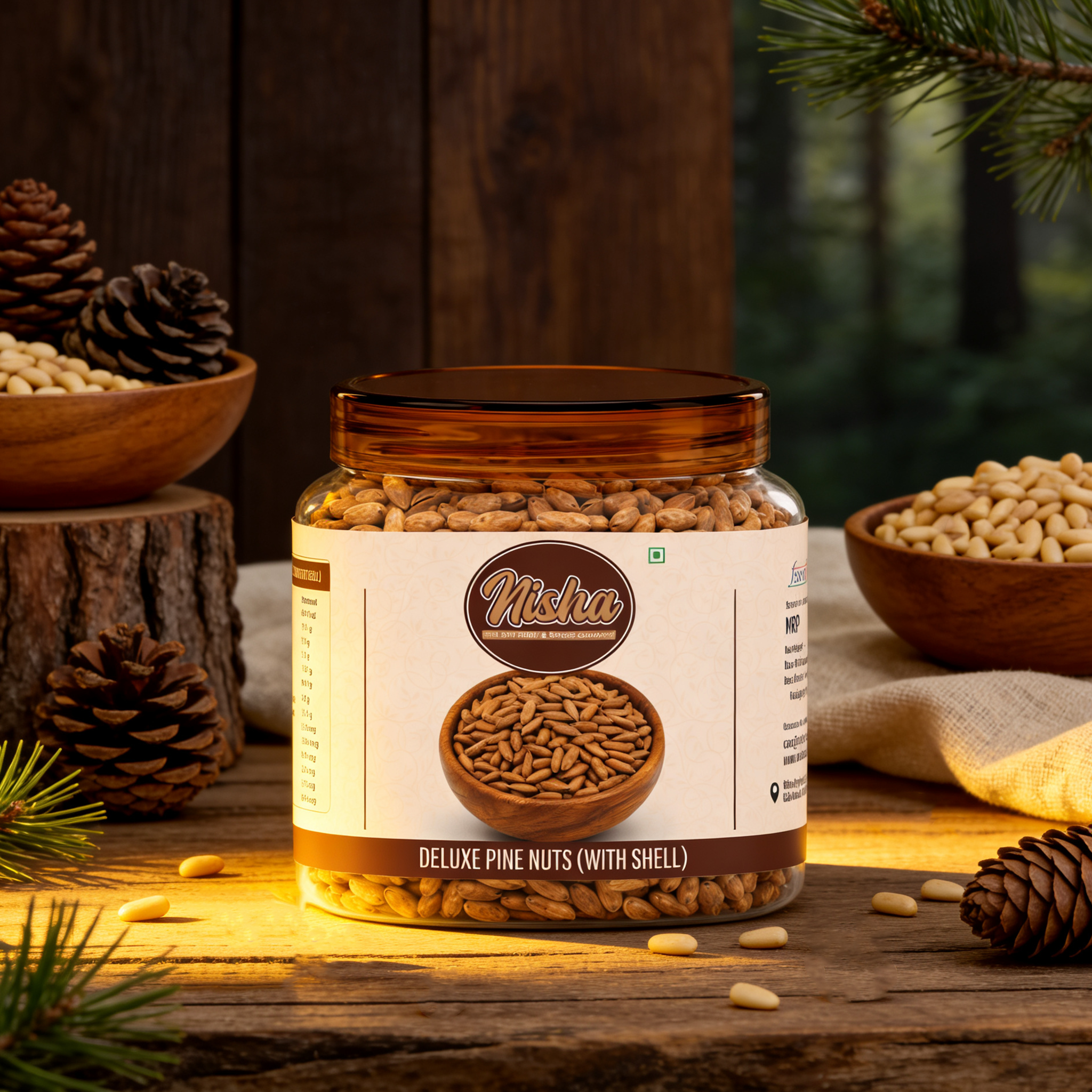 Deluxe Pine Nuts (With Shells) - Image 2