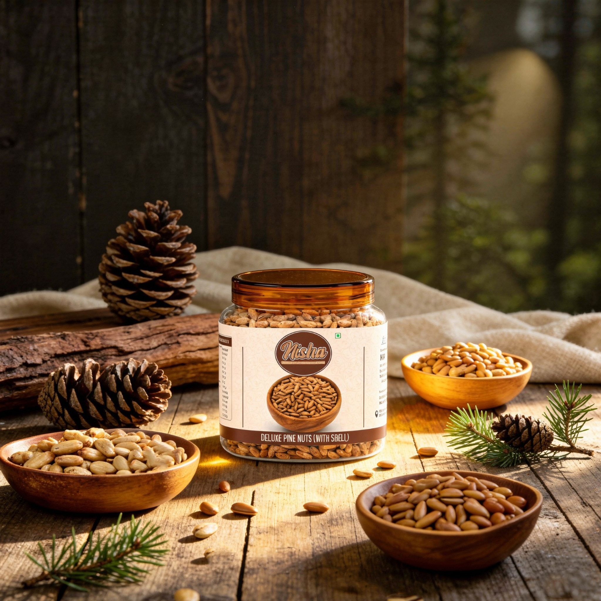 Deluxe Pine Nuts (With Shells) - Image 3